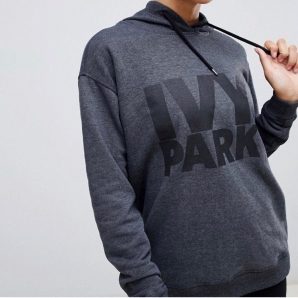 IVY PARK Charcoal and Black Hoodie